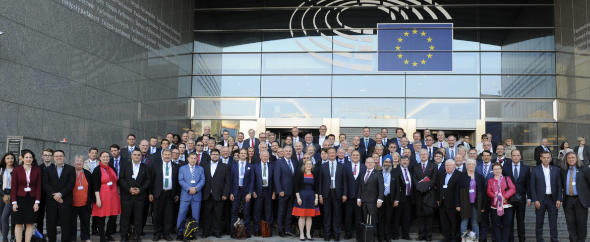 Gruppenbild der deutschen Delegation vom „European Parliament of Enterprises“